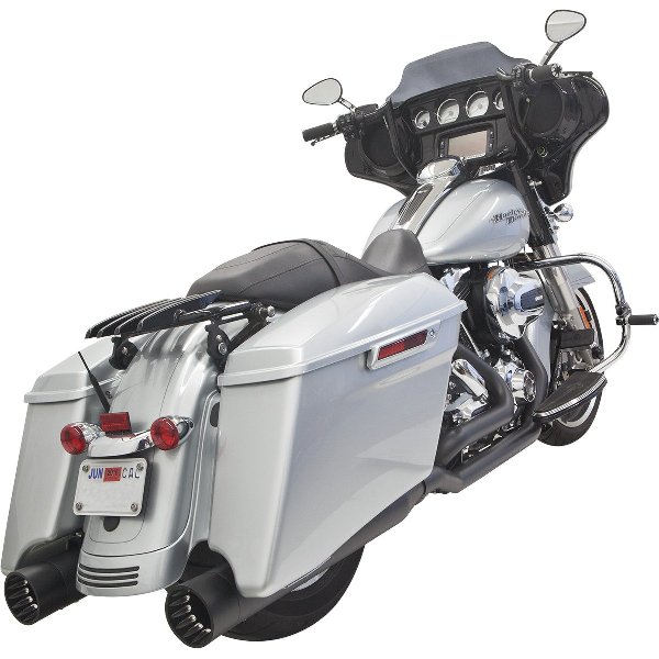 【USA在庫あり】 バッサニ Bassani フルエキゾースト ダウンアンダー ストレート 09年以降 FLH 黒 1800-1901 HD店｜ヒロチー商事 ハーレー 店