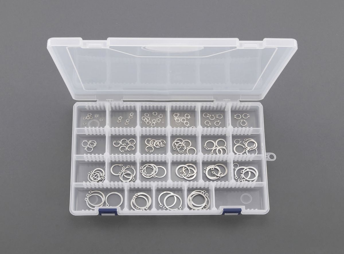 【メーカー在庫あり】 エスコ ESCO 3.2-25mm 軸用スナップリングセット ステンレス 000012232120 HD店 9,633円