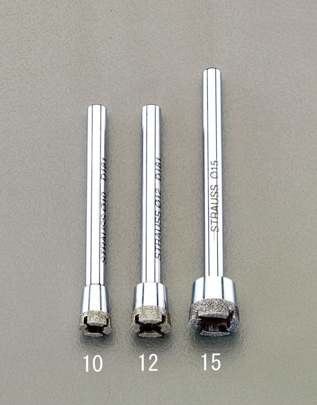 【メーカー在庫あり】 エスコ ESCO 15mm/#200 穴あけ用ダイヤモンドバー 6mm軸 000012212911 HD店