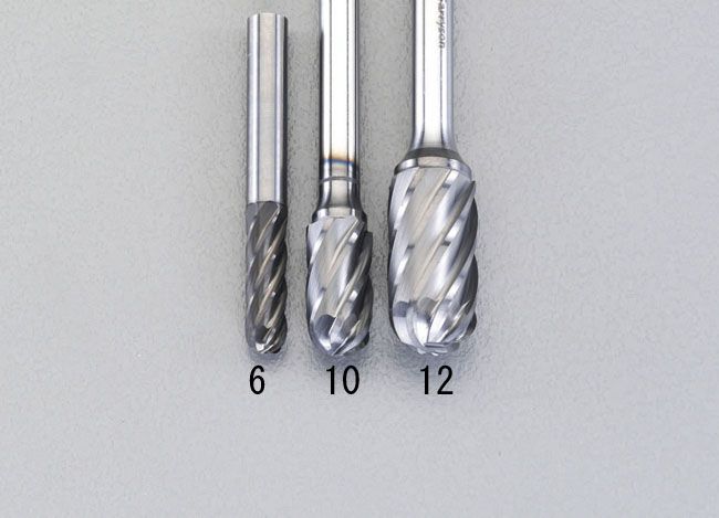 【メーカー在庫あり】 エスコ ESCO 12x25mm / 6mm軸 Coated 超硬バー アルミ用 000012213167 HD店｜ヒロチー商事 ハーレー 店