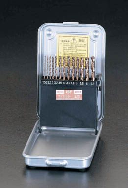 【メーカー在庫あり】 エスコ ESCO 1.5-6.5mm ドリルセット 13本組/Co-HSS 000012020986 HD店|ヒロチー商事 ハーレー 店
