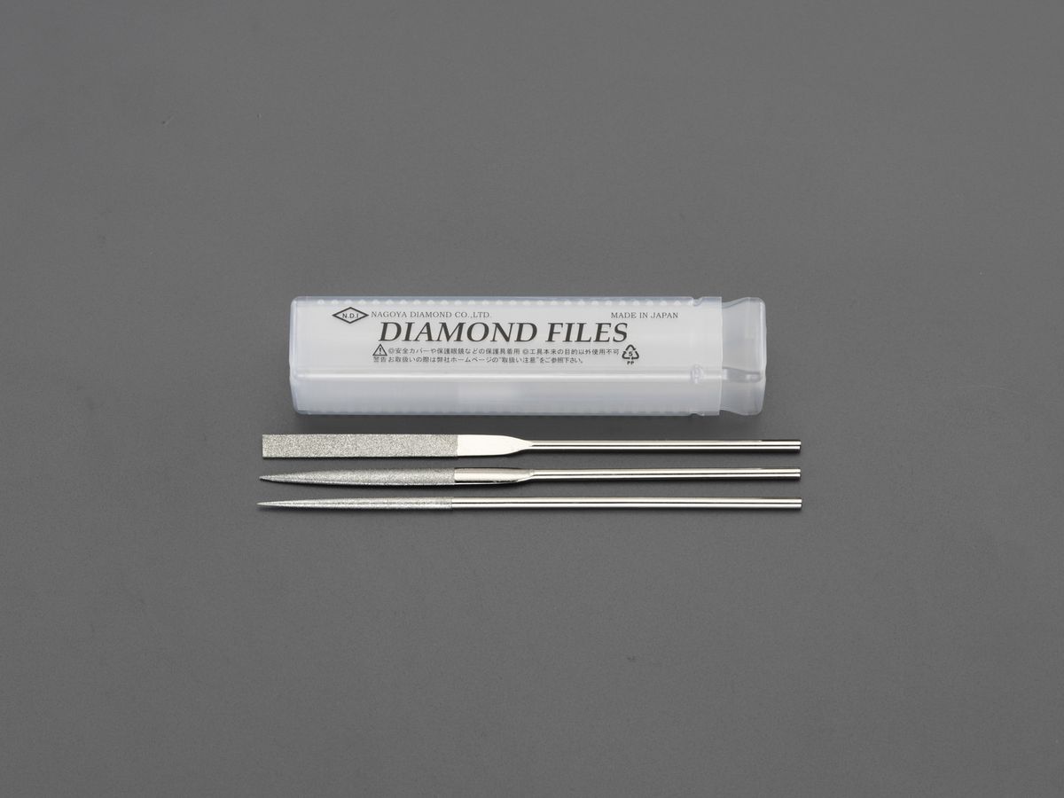 【メーカー在庫あり】 エスコ ESCO 215mm/#150 ダイヤモンドやすり 3種・3本組 000012256551 HD店