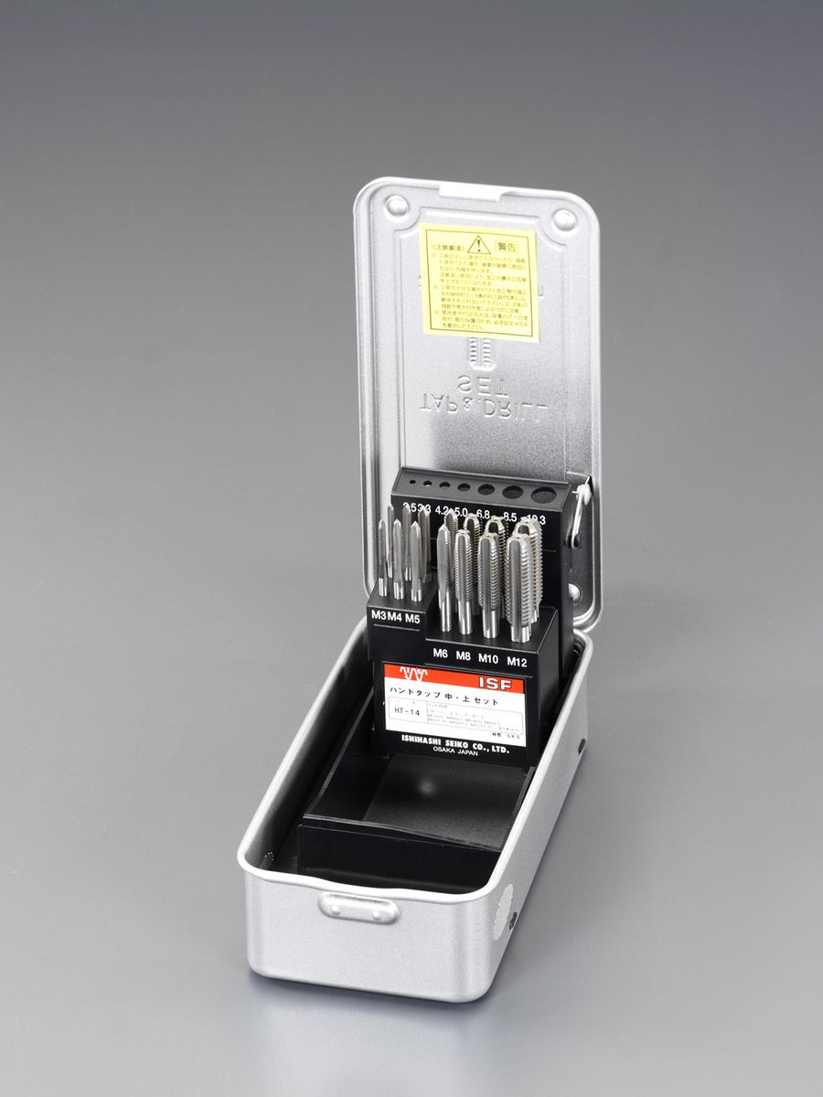 【メーカー在庫あり】 エスコ ESCO M3-M12 タップセット SKS2 000012264566 HD店｜ヒロチー商事 ハーレー 店