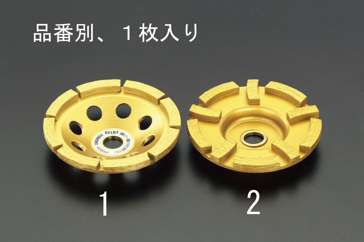 【メーカー在庫あり】 エスコ ESCO 100mm 研磨用ダイヤモンドホイール 000012037876 HD店|ヒロチー商事 ハーレー 店