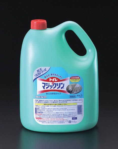 【メーカー在庫あり】 エスコ ESCO 4.5Lx4個 トイレ用洗剤 トイレマジックリン 000012023547 HD店｜ヒロチー商事 ハーレー 店