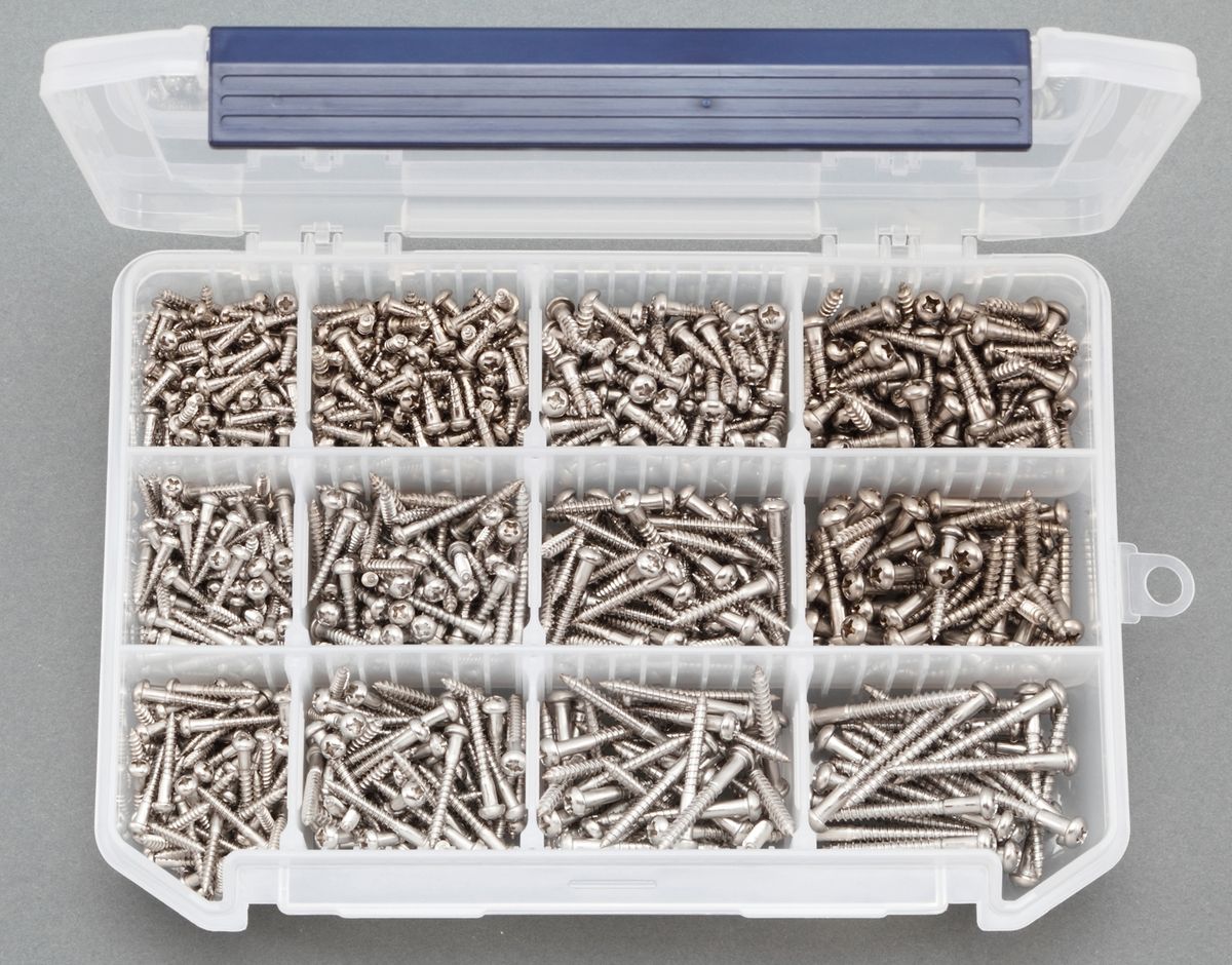 【メーカー在庫あり】 エスコ ESCO M2.7-M3.8 ナベ頭木ねじセット ステンレス 000012222101 HD店｜ヒロチー商事 ハーレー 店