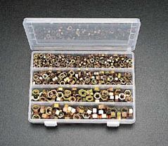 【メーカー在庫あり】 エスコ ESCO M6-M12 並目/細目ねじナットセット クロメート 000012043144 HD店|ヒロチー商事 ハーレー 店