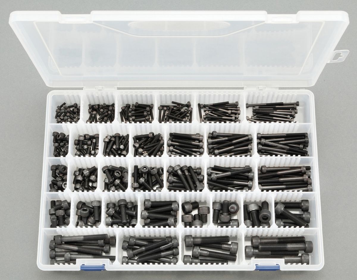 【メーカー在庫あり】 エスコ ESCO M3-M8 六角穴付ボルトセット ステンレス/黒色 000012222120 HD店