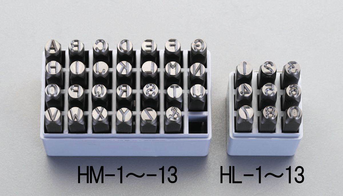 【メーカー在庫あり】 エスコ ESCO 2.4mm 英字 刻印セット 000012226230 HD店｜ヒロチー商事 ハーレー 店