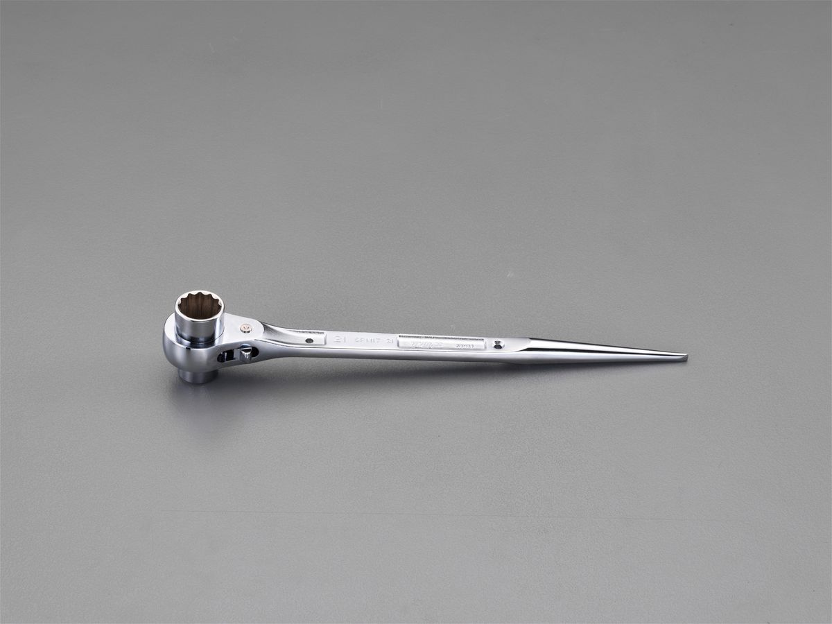 【メーカー在庫あり】 エスコ ESCO 17x19mm ラチェットレンチ(ステンレス製) 000012258507 HD店