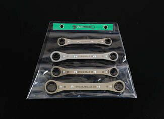 【メーカー在庫あり】 エスコ ESCO 4本組 ミリサイズ ラチェットメガネレンチ 000012011183 HD店｜ヒロチー商事 ハーレー 店