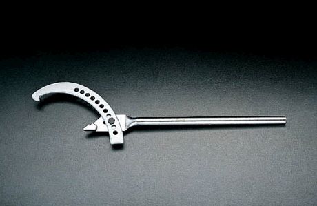 【メーカー在庫あり】 エスコ ESCO 120-320mm アジャスタブルフックレンチ 000012058150 HD店