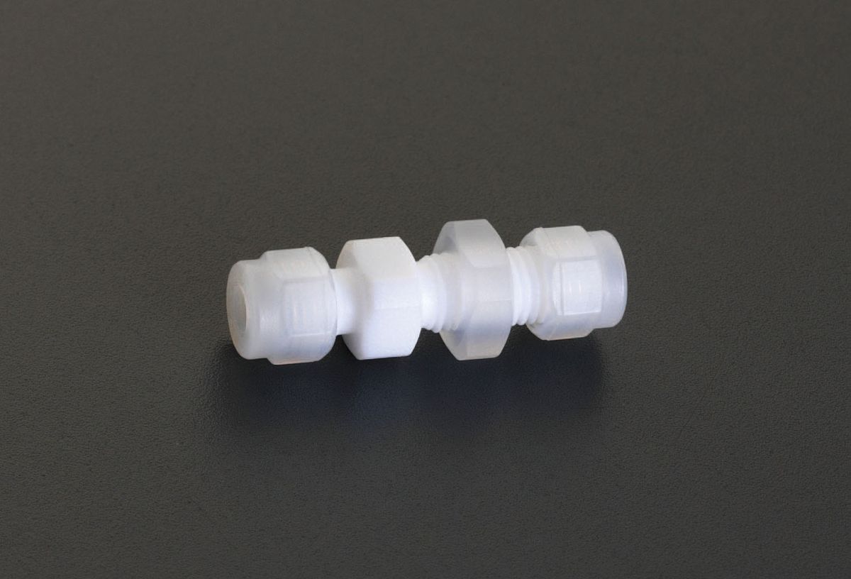【メーカー在庫あり】 エスコ ESCO 10mm ユニオン(バルクヘッド/フッ素樹脂製) 000012206478 HD