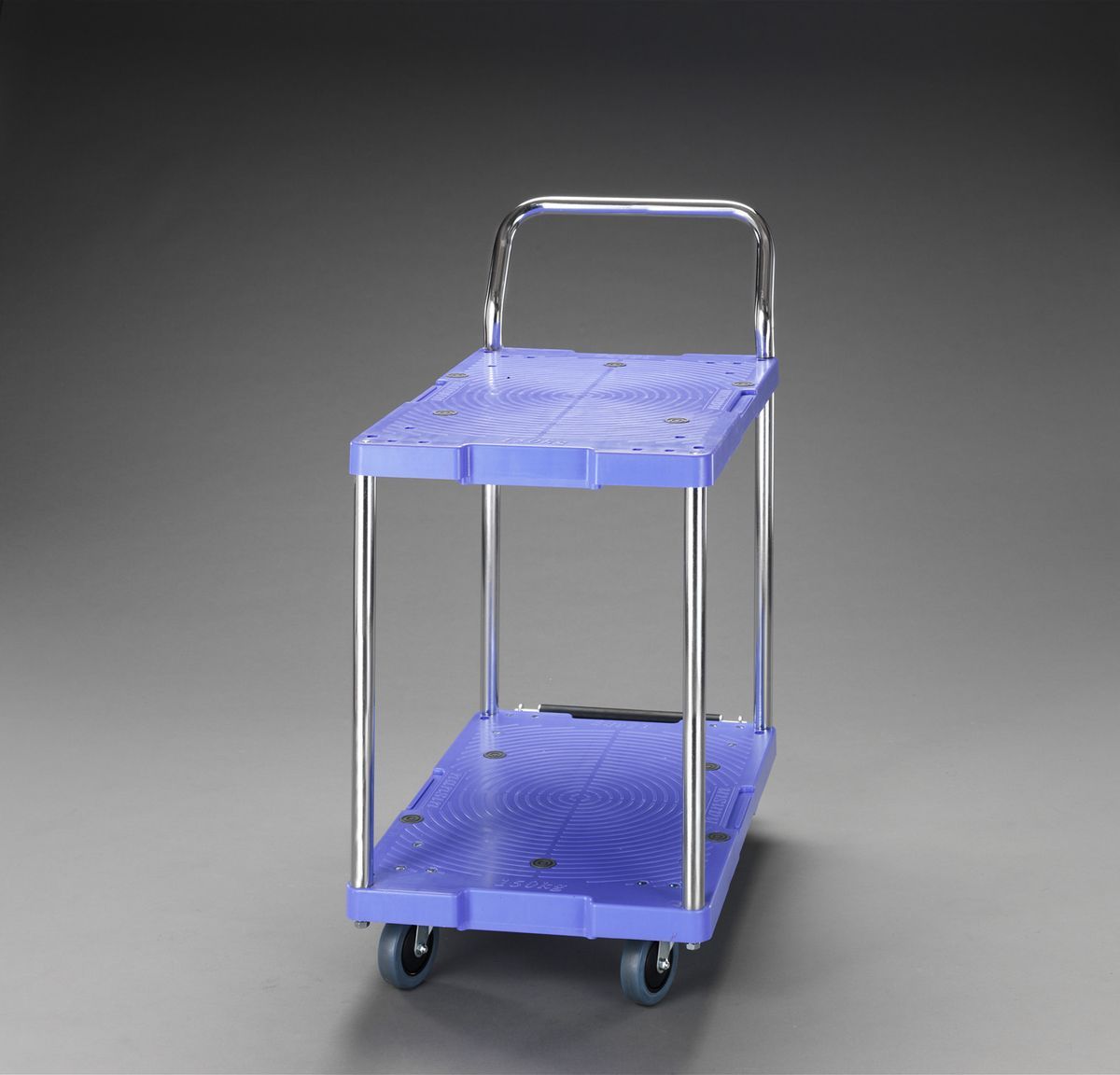 【メーカー在庫あり】 エスコ ESCO 715x460mm/150kg 運搬車(二段式/樹脂製) 000012225482 HD