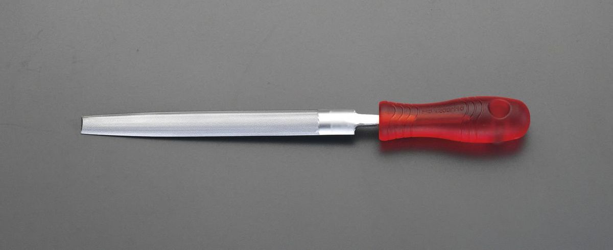 【メーカー在庫あり】 エスコ ESCO 200mm 鉄工やすり(コーティング柄付 半丸/中目) 000012208778 HD