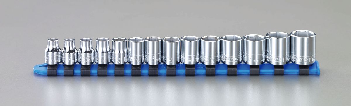 【メーカー在庫あり】 エスコ ESCO 3/8"sq ソケットセット 000012098964 HD店|ヒロチー商事 ハーレー 店