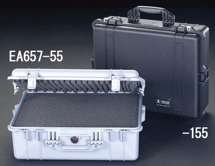 【メーカー在庫あり】 エスコ ESCO 468x355x193mm/内寸 万能防水ケース(黒) 000012033957 HD店