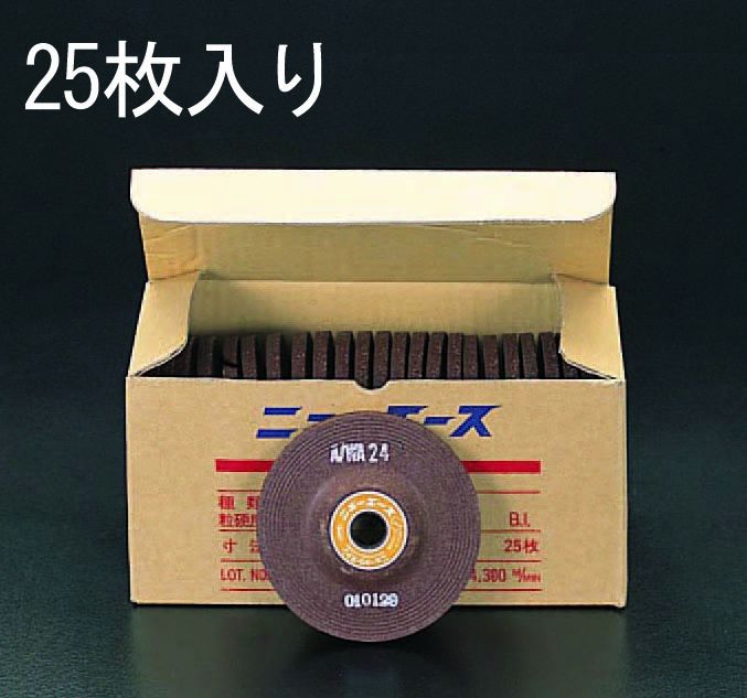 【メーカー在庫あり】 エスコ ESCO 100x6mm/WA24P オフセット型砥石 25枚 000012063669 HD店