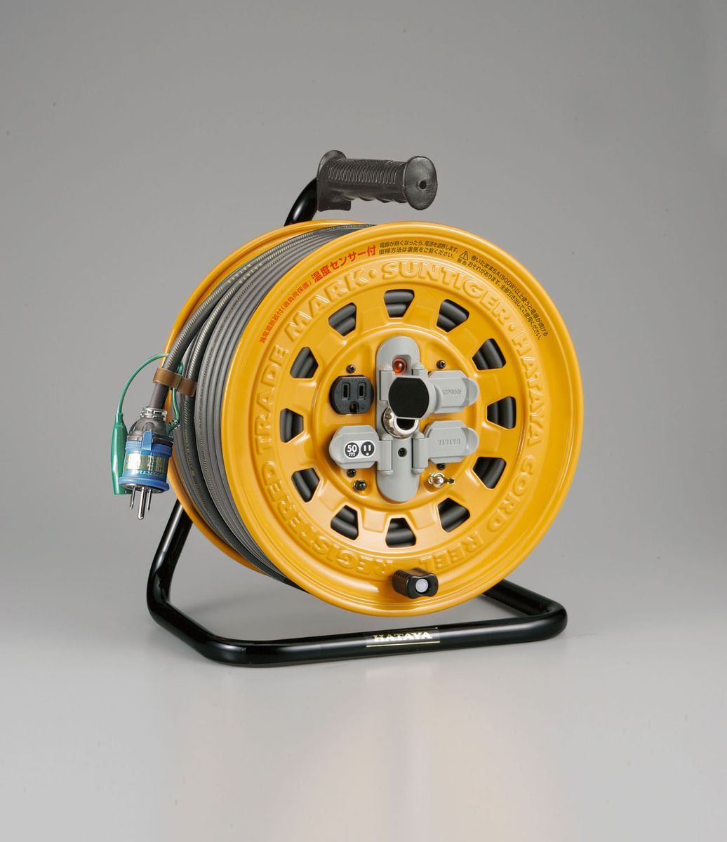 【メーカー在庫あり】 エスコ ESCO AC125V/15A/50m コードリール 漏電遮断器付 000012059172 HD店|ヒロチー商事 ハーレー 店