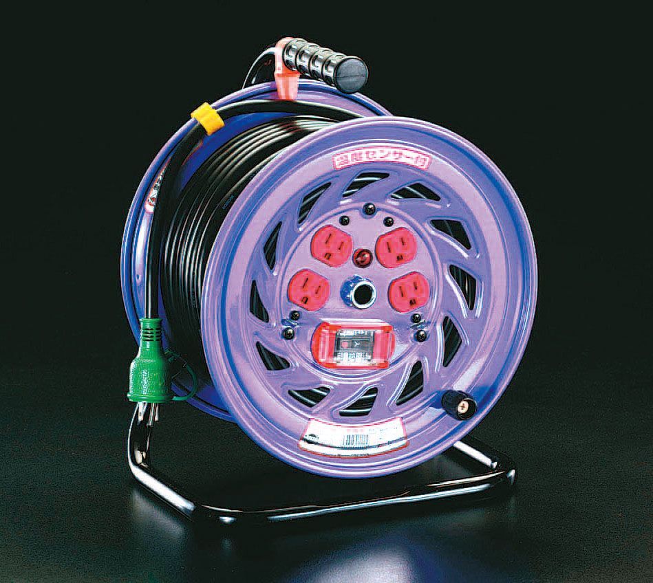 【メーカー在庫あり】 エスコ ESCO AC100V/15A/50m 電工ドラム 過負荷漏電遮断 000012006108 HD店｜ヒロチー商事 ハーレー 店