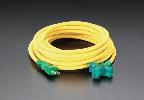【メーカー在庫あり】 エスコ ESCO AC125V/15A/20m 延長コード 極太 000012037589 HD店
