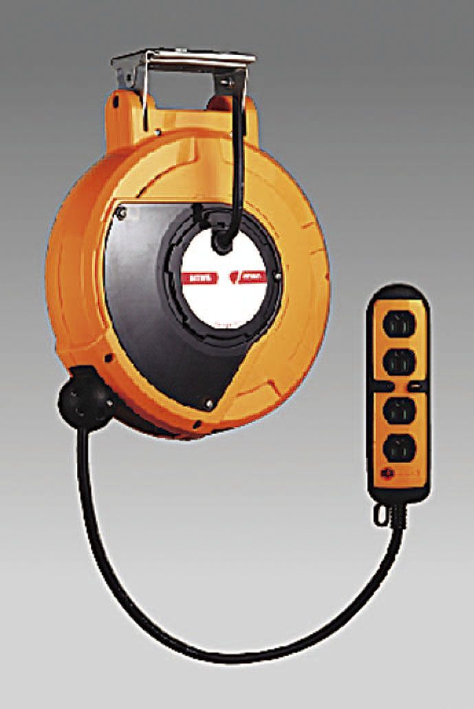 【メーカー在庫あり】 エスコ ESCO AC125V/15Ax 10m 自動巻リール付コンセント 000012222291 HD店