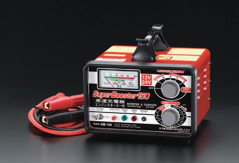 【メーカー在庫あり】 エスコ ESCO AC100V 急速充電器 000012037614 HD店｜ヒロチー商事 ハーレー 店