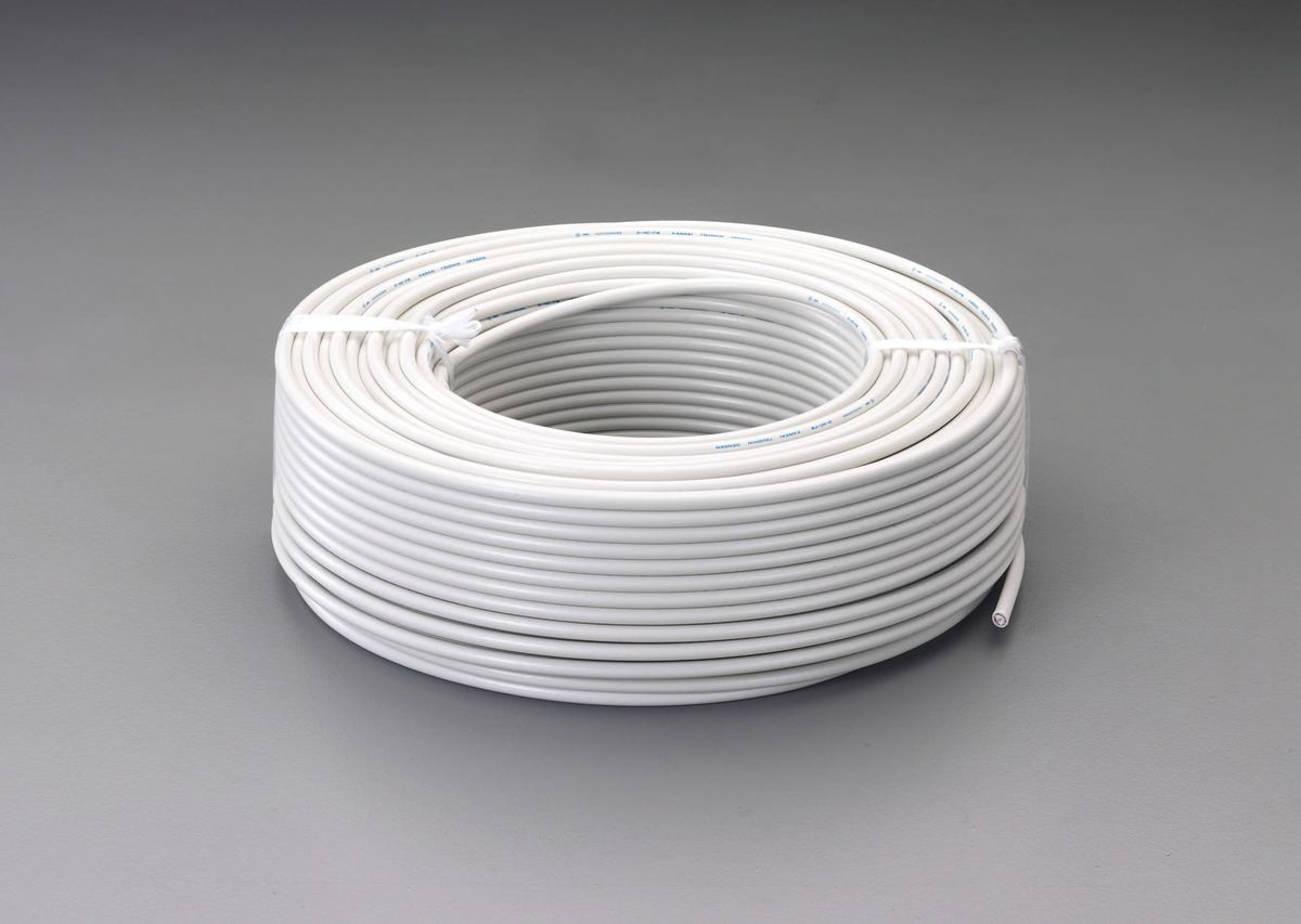 【メーカー在庫あり】 エスコ ESCO 7.4mmx 20m 同軸ケーブル 75Ω/灰 000012242221 HD店|ヒロチー商事 ハーレー 店