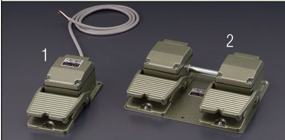 【製造業者店卸し資産あり】 エスコ ESCO AC250V/10A 1c フットスイッチ 製作用防雨型 000012202002 固定ディスク店 花・ガーデン・DIY-木材・建築資材・設備