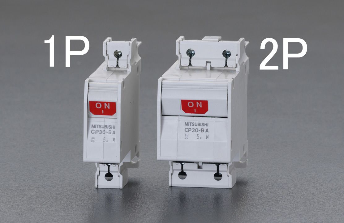 【メーカー在庫あり】 エスコ ESCO AC250・DC125V/ 5A/2極 サーキットプロテクター/フレーム30 000012242374 HD店