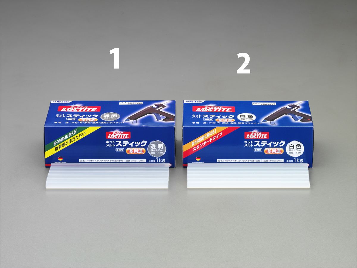 【メーカー在庫あり】 エスコ(ESCO) 1.0kg ホットメルトスティック(白) 000012002434 HD