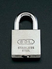 【メーカー在庫あり】 エスコ ESCO 40mm シリンダー南京錠 ステンレス製 000012055925 HD店