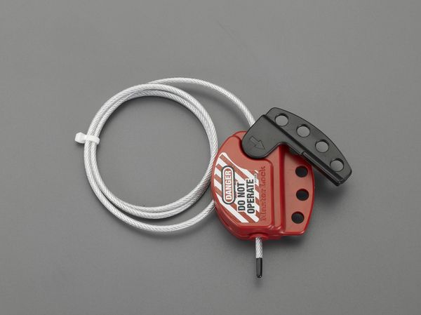 【メーカー在庫あり】 エスコ ESCO φ4mmx1.8m ケーブルロックアウト EA983T-18 HD店 6,308円