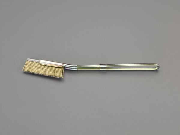 【メーカー在庫あり】 EA109GF-1B エスコ ESCO 210mm ブラシ(スチール製/直/20本)真鍮コーティング