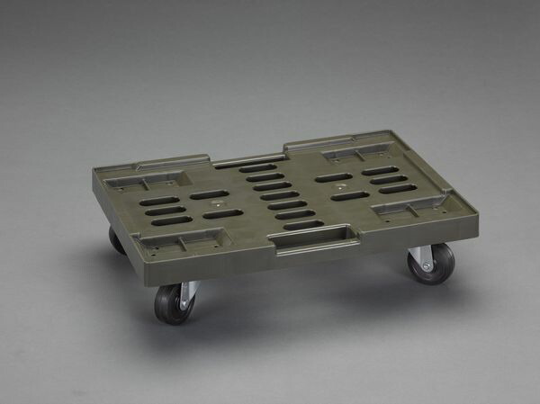 【製造業者店卸し資産あり】 EA520AB-17 エスコ ESCO 650x440粍/150kg ドーリー(OD色/75L用)