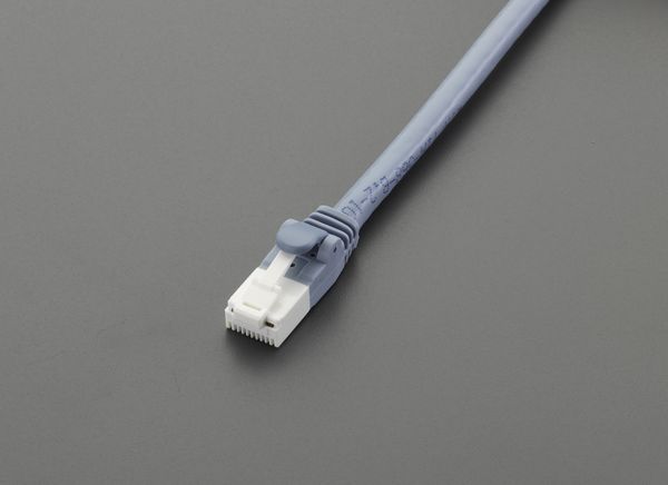 【メーカー在庫あり】 EA764BB-30A エスコ ESCO 30m スリムLANケーブル(カテゴリー6準拠)[ブルー]