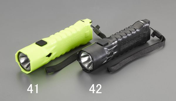 【製造業者店卸し資産あり】 EA758WE-41 エスコ ESCO [単3x3本] 閃光電球ともし火/LED(防爆構造/黄)