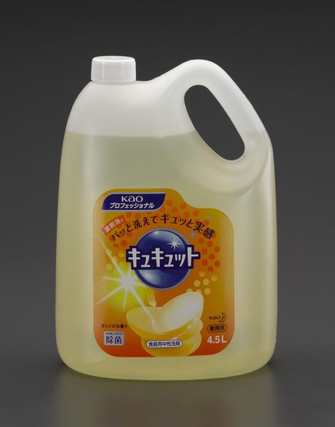 華麗 Ea922ka 32b メーカー在庫あり エスコ 食器用洗剤 キュキュット 4個 4 5l Esco その他