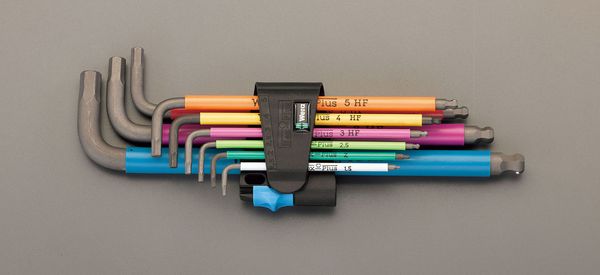 【メーカー在庫あり】 エスコ ESCO 1.5-10mm/9本組 HEX キーレンチ(ホールド機能付) EA573WF-590 HD店