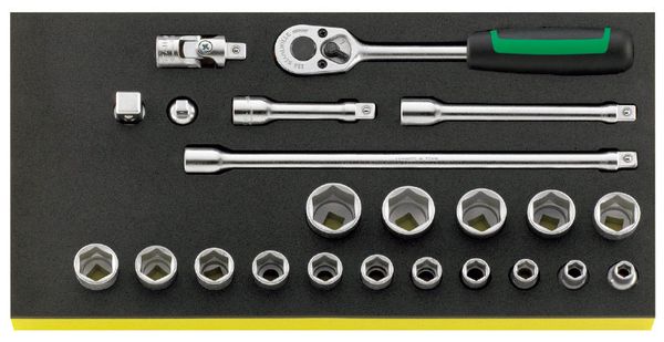 【メーカー在庫あり】 エスコ ESCO 3/8インチsq ソケットレンチセット EA612TA-16 HD店