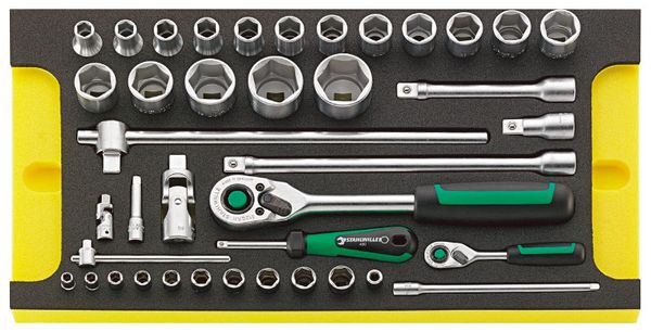 【メーカー在庫あり】 エスコ ESCO 1/4インチsq・1/2インチsq ソケットレンチセット EA612VC-1 HD店