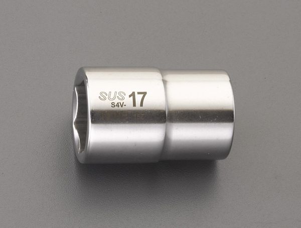 【メーカー在庫あり】 エスコ ESCO 1/2インチsq x27mm ソケット(ステンレス製) EA618SC-27 HD店