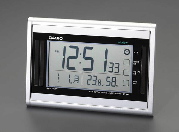 【メーカー在庫あり】 エスコ ESCO 173x260x91mm 電波 掛・置兼用時計 EA798CA-122 HD店｜ヒロチー商事 ハーレー 店