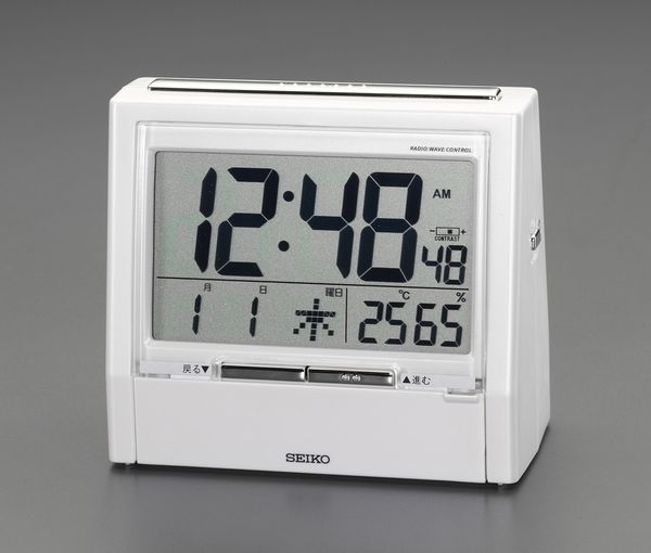 【製造業者店卸し資産あり】 エスコ ESCO 108x122x 62粍 電磁波 置時計 EA798CS-6 固定ディスク店 計測工具-花・ガーデン・DIY