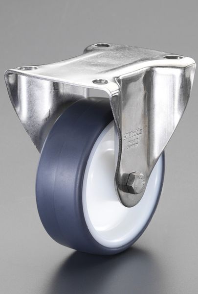 【メーカー在庫あり】 エスコ ESCO 125mm キャスター(固定金具・ステンレス製) EA986LC-125A HD店