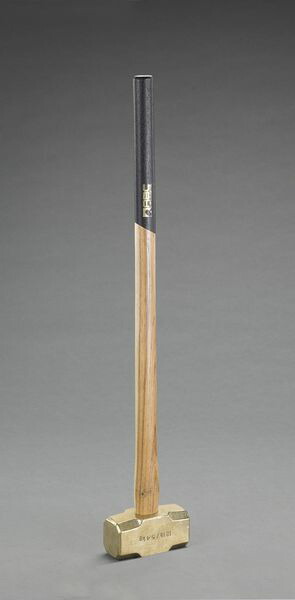 【メーカー在庫あり】 4.5kg/63mm 真鍮大ハンマー(木柄) 000012289257 HD店