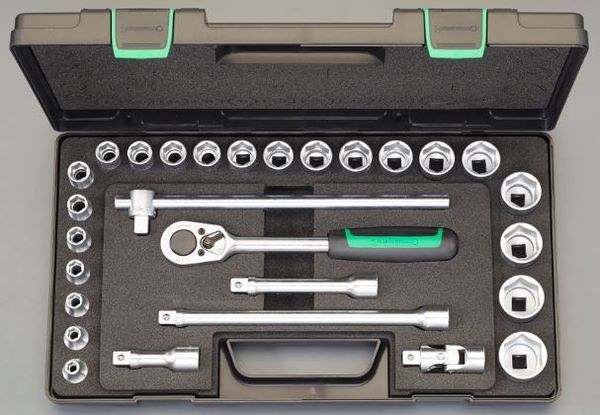 【メーカー在庫あり】 1/2"DR ｿｹｯﾄﾚﾝﾁｾｯﾄ EA617DC-18 HD店｜ヒロチー商事 ハーレー 店