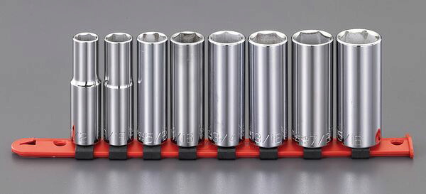 【メーカー在庫あり】 1/2"DR/8個組 ﾃﾞｨｰﾌﾟｿｹｯﾄ(ｲﾝﾁｻ EA618XB-200 HD店｜ヒロチー商事 ハーレー 店