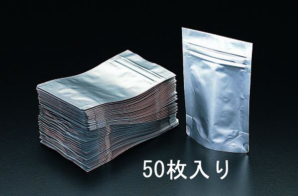 【メーカー在庫あり】 240x340mm ｱﾙﾐ袋(ﾁｬｯｸ付/50枚) EA944CE-24A HD店