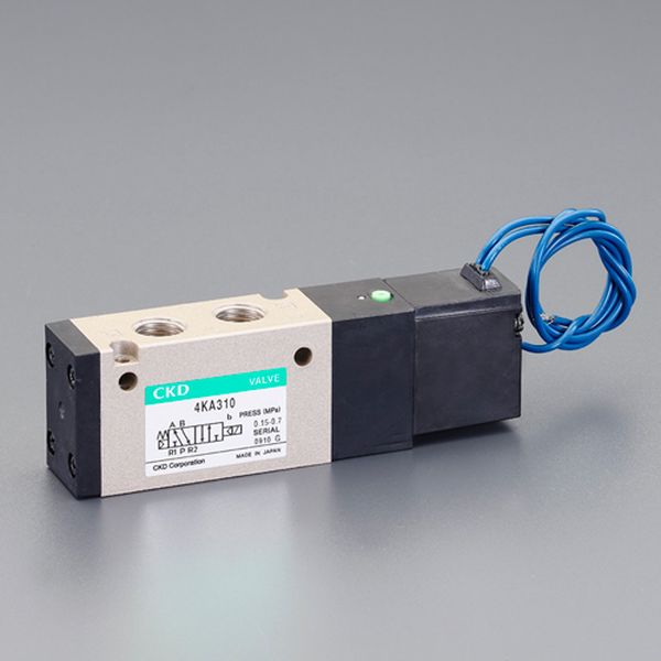 エスコ ESCO AC100V、Rc1/4インチ 5方向電磁弁(ダイレクト配管) EA153HL-5 HD店|ヒロチー商事 ハーレー 店